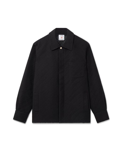 Casablanca Paris Blue Veste-Chemise En Jacquard for men