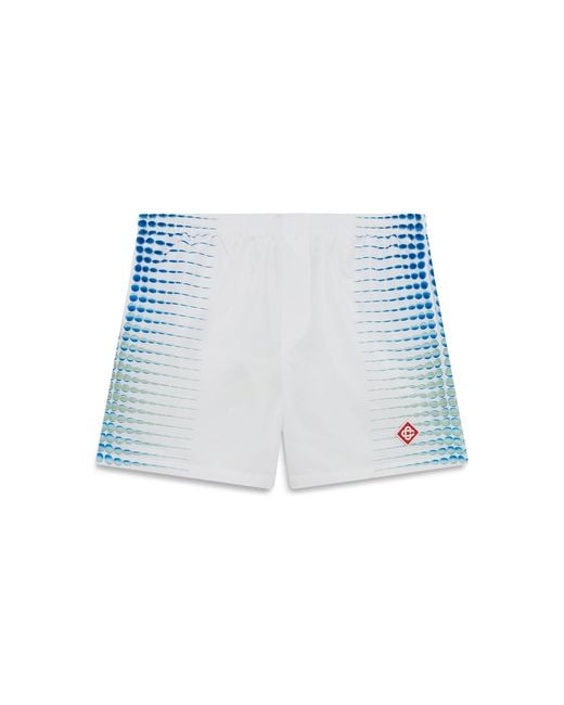 Casablanca Paris Blue Short De Bain Imprimé for men