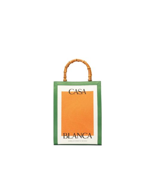 Casablanca Paris White Casa Canvas Tote Bag By for men