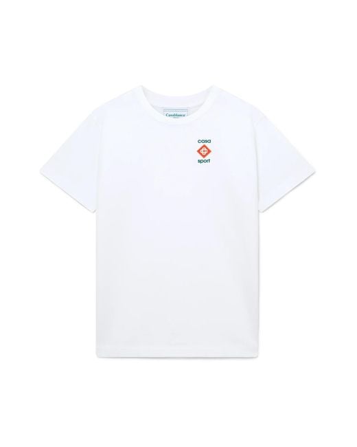 Casablanca Paris White Casa Sport 3D Oversized Short Sleeve T-Shirt, By