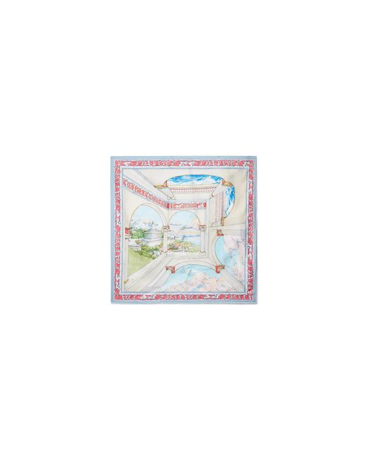 Casablanca Paris White Le Passage Small Silk Scarf By for men