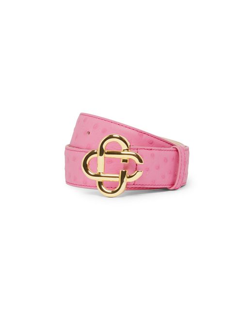 Casablanca Paris Pink Ceinture Rose À Logo Cc En Relief for men