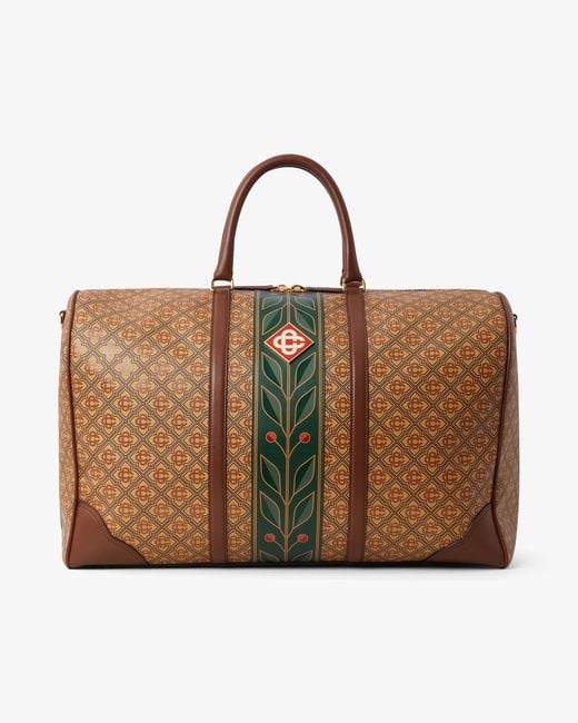 Casablanca Paris Brown Monogram Weekender Bag By for men