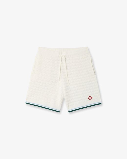 Casablanca Paris White Boucle Shorts, By for men