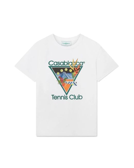 Casablanca Paris White Tennis Club Icon T-Shirt