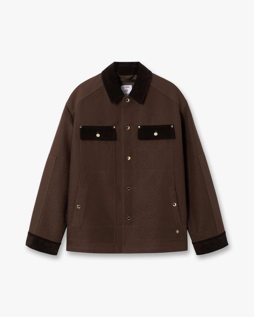Casablanca Paris Brown Workwear Safari Jacket, By for men