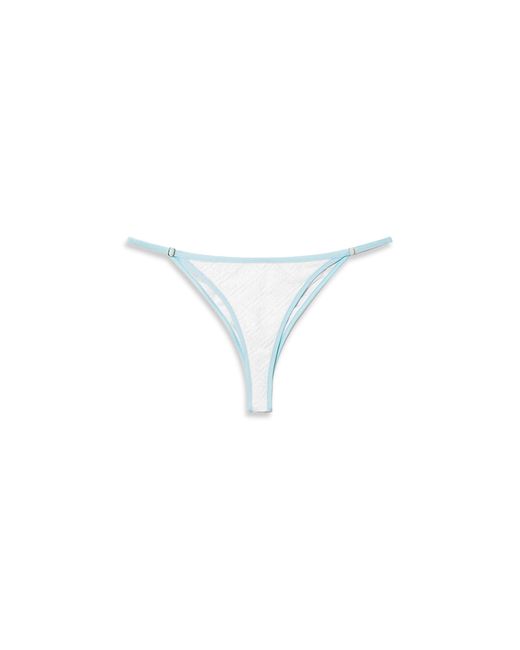 Casablanca Paris Blue Jacquard Monogram Bikini Bottoms, By