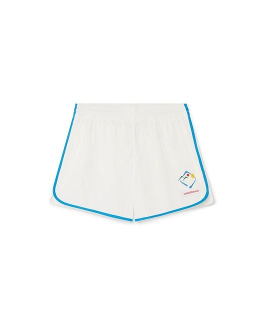 Casablanca Paris White Short Coupe-Vent Sportif Casa