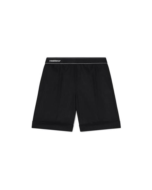 Casablanca Paris Black Short De Costume Sportif for men