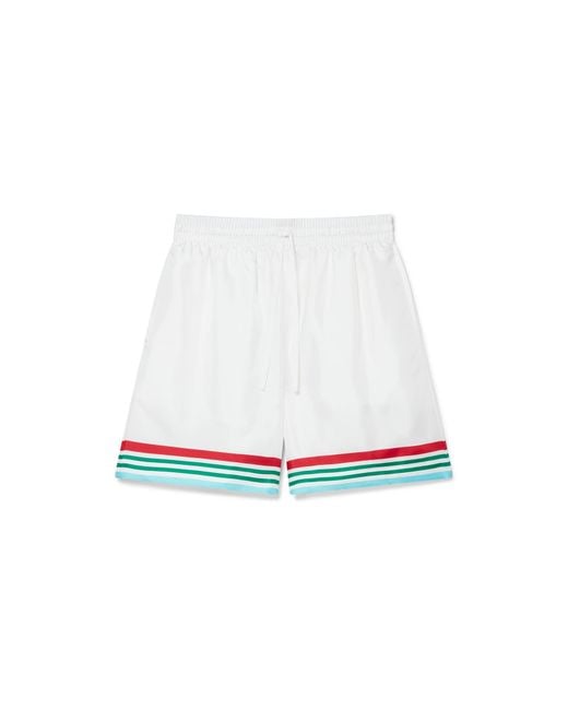Casablanca Paris White Short En Soie Casa Way World Series for men