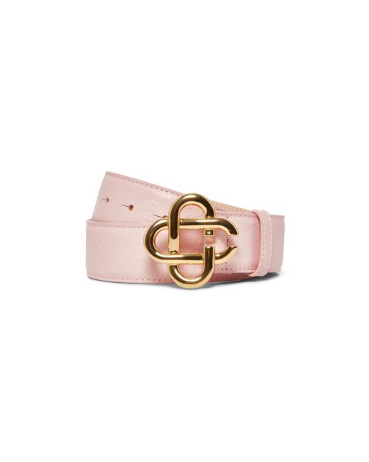 Casablanca Paris Pink Monogram Belt, By