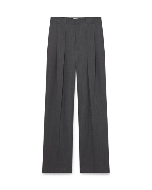 Casablanca Paris Gray Wool Tailoring Belt Loop Trousers, By for men