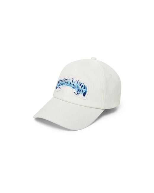 Casablanca Paris White Casquette Bleue Délavée for men