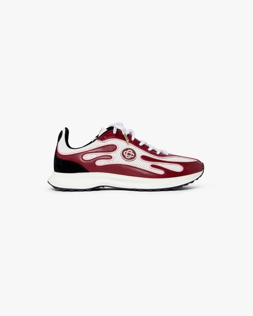 Casablanca Paris Pink Stade & Burgundy Sneakers, Size By for men