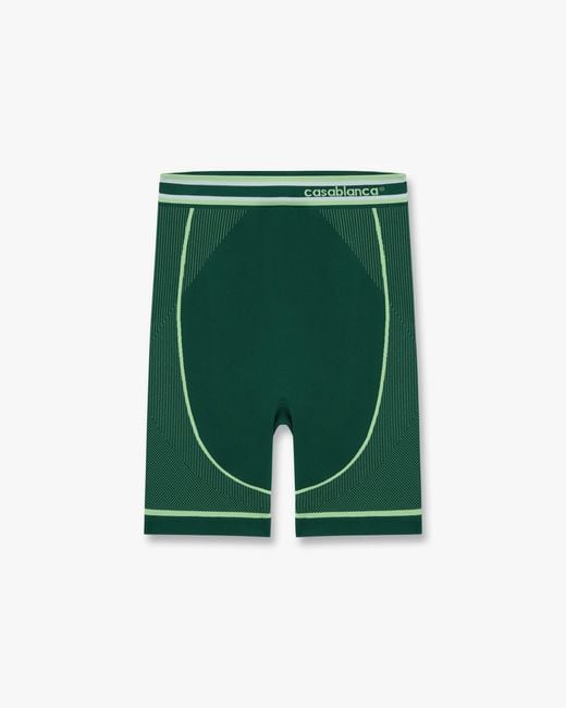 Casablanca Paris Green Seamless Shorts, By