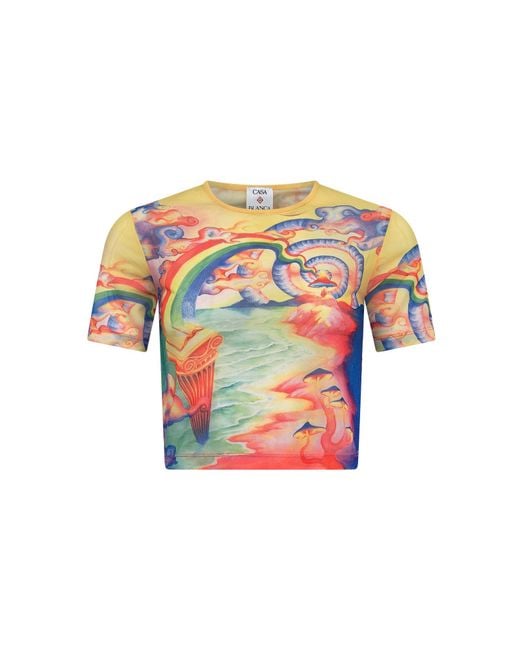 Casablanca Paris White T-Shirt Baby En Mesh Nature's Teacher