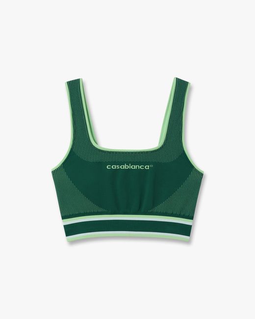 Casablanca Paris Green Seamless Bralette, By