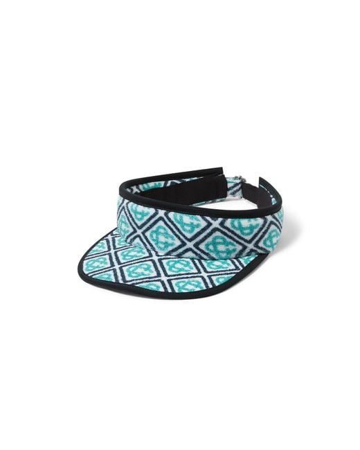 Casablanca Paris Blue Visière En Tissu Éponge À Monogramme for men
