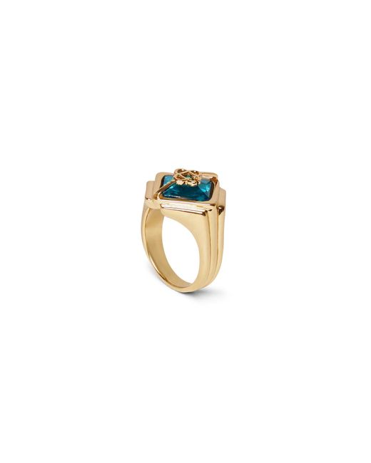 Casablanca Paris White Casa Signet Ring, By for men