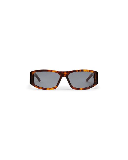 Casablanca Paris White Tortoiseshell Rectangular Sunglasses By for men