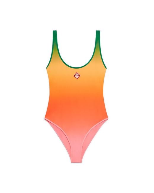Casablanca Paris Orange Maillot De Bain Dégradé