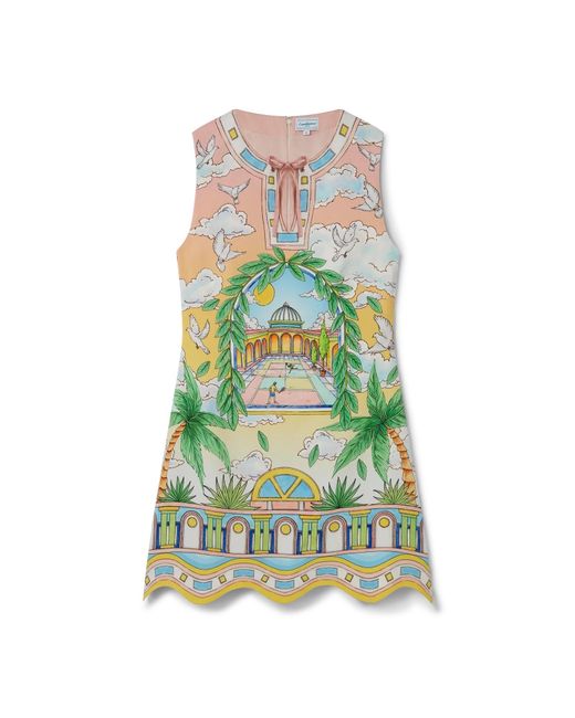 Casablanca Paris White Robe De Cocktail Paysage Ideal