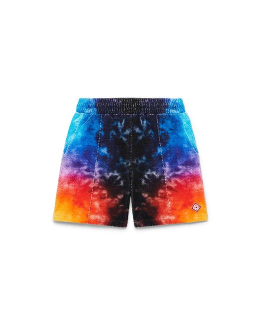 Casablanca Paris Blue Short En Tissu Éponge Dégradé for men