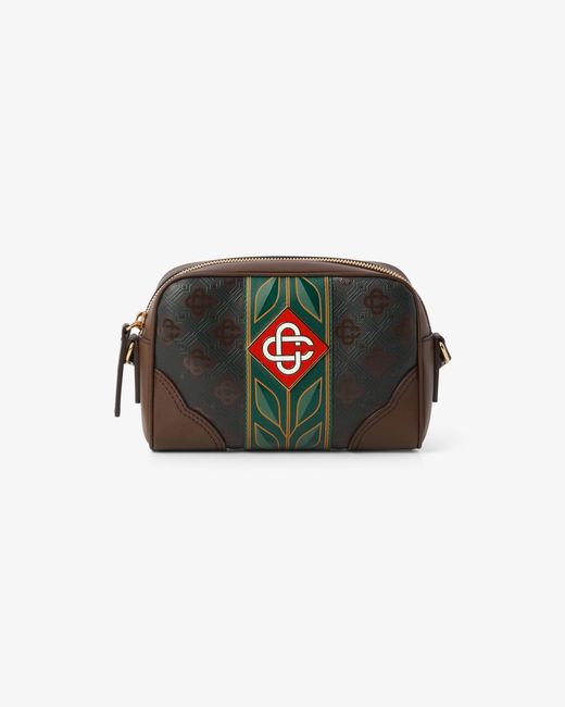 Casablanca Paris Black Dark Monogram Crossbody Bag By