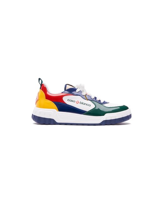 Casablanca Paris Blue Court Multicolour Sneakers for men