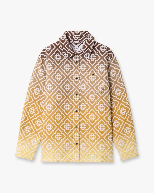 Casablanca Paris Natural Gradient Monogram Shacket, By for men