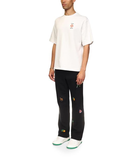 Casablanca Paris White Casa Sport 3D Oversized Short Sleeve T-Shirt, By