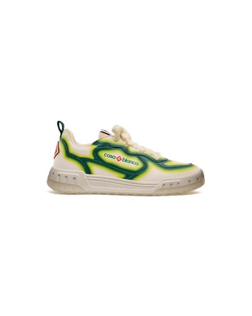 Casablanca Paris Green Sneakers Pour Homme Vert Dégradé Court for men