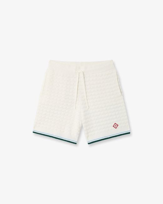 Casablanca Paris White Boucle Shorts, By for men