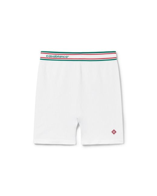 Casablanca Paris White Short Sans Coutures