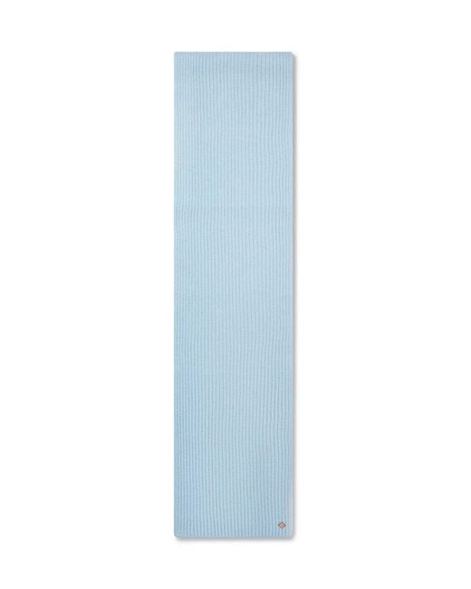 Casablanca Paris Blue Écharpe De Ski En Laine Côtelée for men