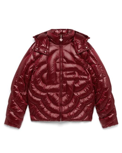 Casablanca Paris Red Doudoune Matelassée En Duvet for men