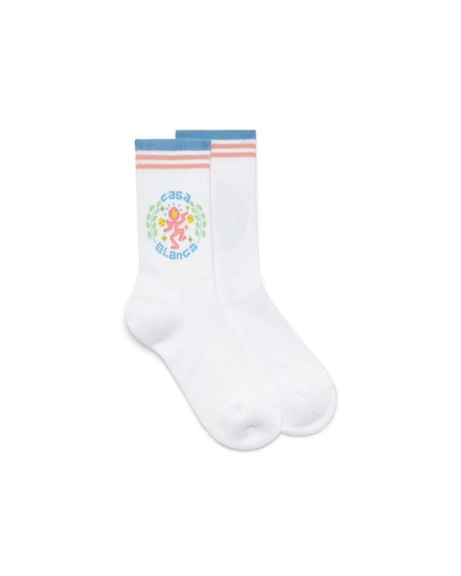 Casablanca Paris White Dance Joy Socks, By