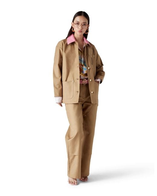 Casablanca Paris Natural Cotton Workwear Jacket, By
