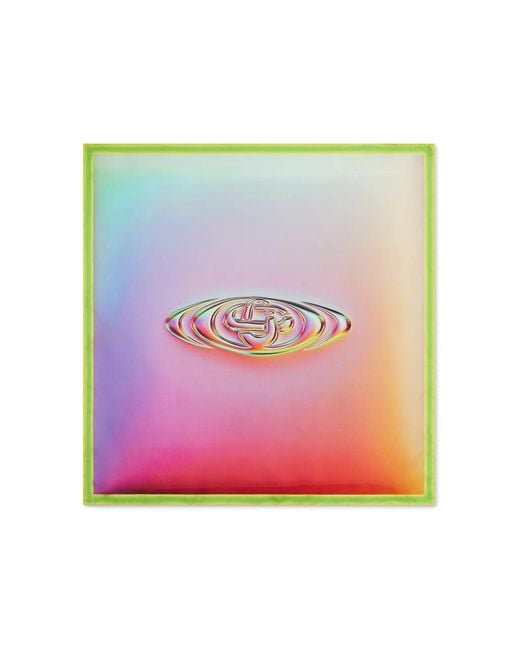 Casablanca Paris Pink Foulard Moyen En Soie Dégradée À Logo Glass for men
