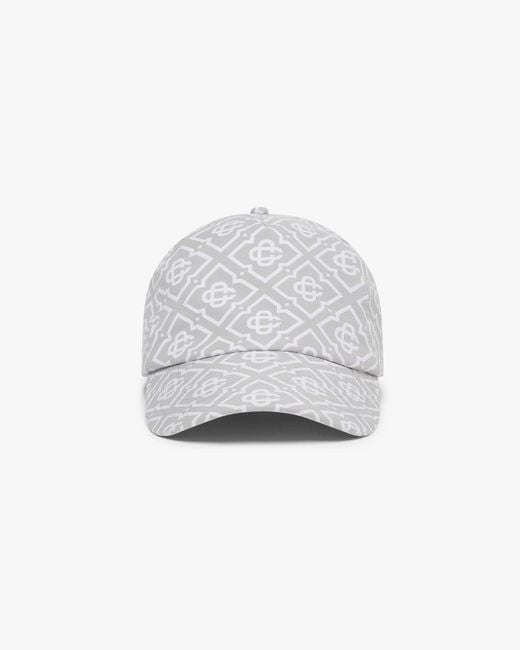 Casablanca Paris White Casquette En Jacquard Gris for men