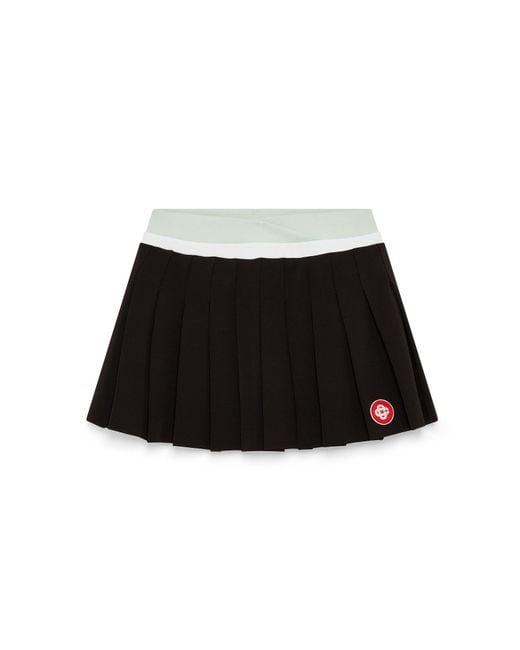 Casablanca Paris Black Mini-Jupe Plissée Scuba