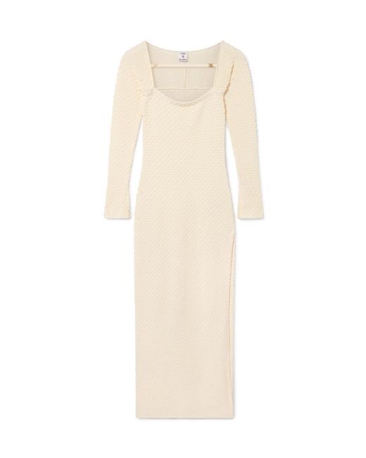 Casablanca Paris Natural Robe En Maille Texturée
