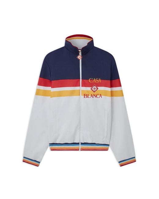 Casablanca Paris Blue Veste De Survêtement Color Block for men