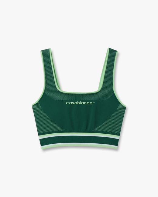 Casablanca Paris Green Seamless Bralette, By