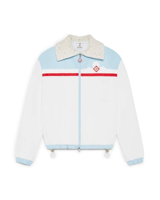 Casablanca Paris White Hybrid Ski Track Jacket, By