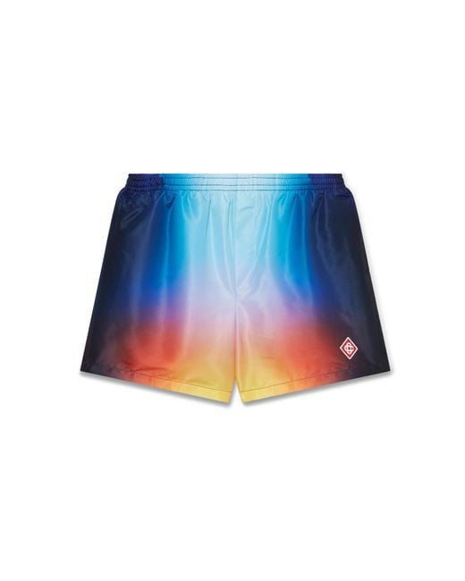 Casablanca Paris Blue Short De Bain Tie Dye for men