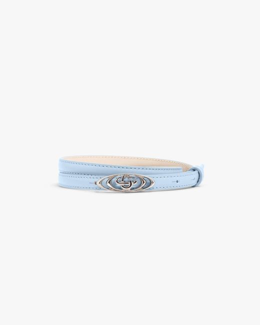 Casablanca Paris Blue Mini Warped Logo Belt, By for men