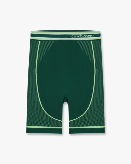 Casablanca Paris Green Seamless Shorts, By