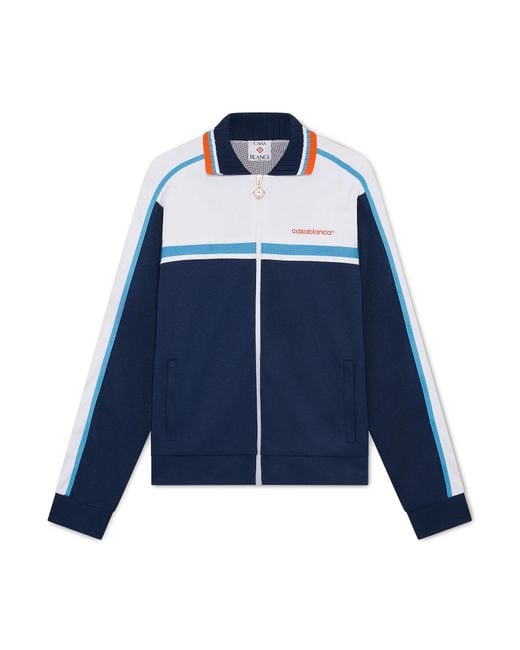 Casablanca Paris Blue Veste De Survêtement En Piqué for men