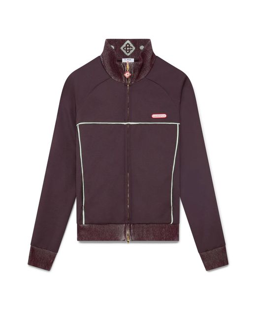 Casablanca Paris Purple Veste De Survêtement En Tricot for men